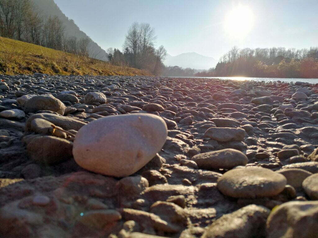 Kiesbank an der Tiroler Achen